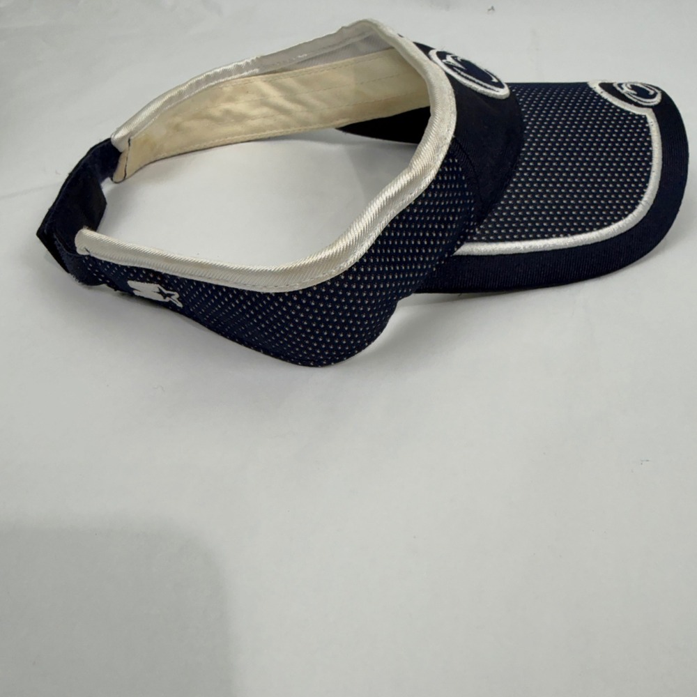 Starter Penn State Nittany Lions Visor Navy Blue White Mesh Adjustable PSU Hat - Picture 6 of 9